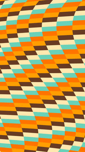 Retro Wave Stripes Pattern Wallpaper