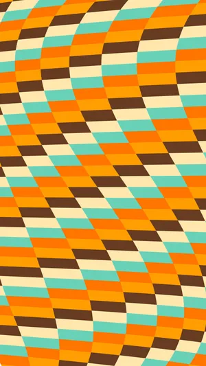 Retro Wave Stripes Pattern Wallpaper