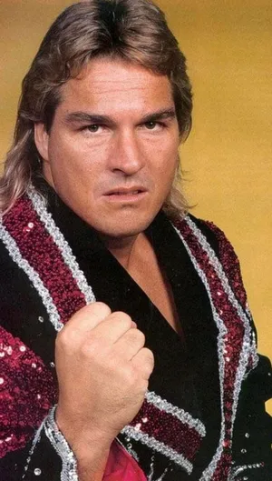 Retro Wrestlerin Redand Black Jacket Wallpaper