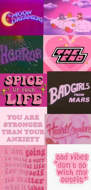 Retro_ Y2 K_ Aesthetic_ Collage Wallpaper