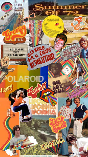 Retro70s Collage Vibe Wallpaper