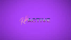 Retroactive Purple Graphics Wallpaper