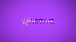 Retroactive Purple Graphics Wallpaper