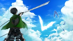 Return To The Fight Against Titans Wallpaper