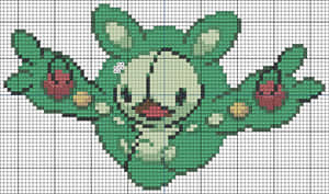 Reuniclus Grid Art Wallpaper
