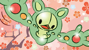 Reuniclus Red Flower Aesthetic Wallpaper