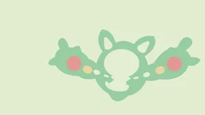 Reuniclus Simple Outline Wallpaper