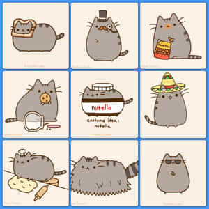 Revamp Your Desktop With This Adorable Pusheen Wallpaper Wallpaper