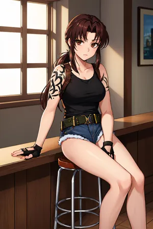 Revy Black Lagoon Anime Character Wallpaper