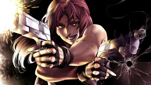 Revy Black Lagoon Dual Wielding Guns Wallpaper