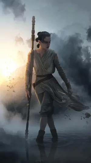 Rey, A Force User In Star Wars Wallpaper