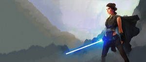 Rey Artwork 3840 X 2160 Star Wars Wallpaper