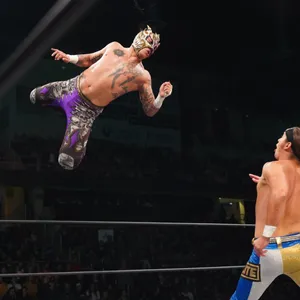 Rey Fenix Flying In The Air Wallpaper