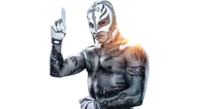 Rey_ Mysterio_ Pointing_ Upward Wallpaper