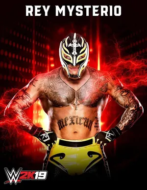 Rey_ Mysterio_ Wrestling_ Pose Wallpaper