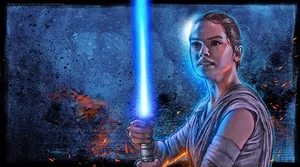Rey, The Last Jedi. Wallpaper