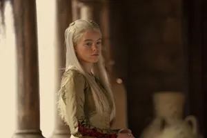 Rhaenyra Targaryen Looking At Someone Wallpaper