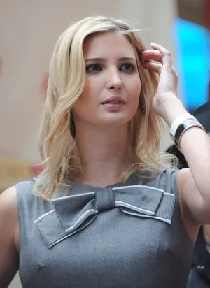 Ribboned Gray Dress Of Ivana Trump Wallpaper