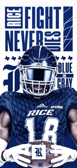 Rice University American Football Player 18 Wallpaper