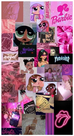 Rich Girl Aesthetic Collage Wallpaper