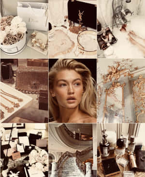 Rich Girl Aesthetic Collage.jpg Wallpaper