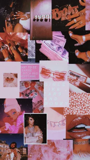 Rich Girl Aesthetic Collage Wallpaper