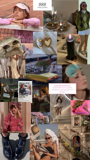 Rich Girl Aesthetic Collage Wallpaper