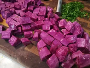 Rich Purple Sweet Potato For An Exquisite Dining Experience Wallpaper