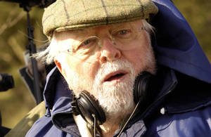 Richard Attenborough In Blue Jacket Wallpaper