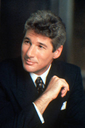 Richard Gere In Black Suit Wallpaper