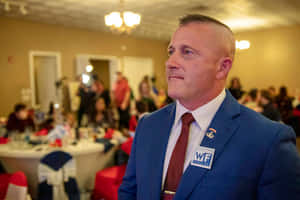 Richard Ojeda At A Formal Event Wallpaper