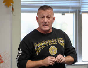 Richard Ojeda Delivering A Passionate Speech To An Engaged Audience. Wallpaper