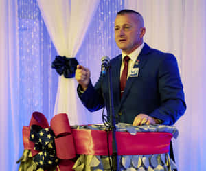 Richard Ojeda Giving A Speech Wallpaper