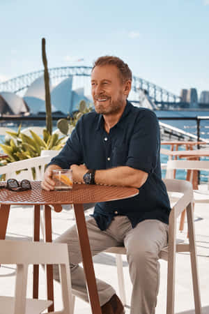 Richard Roxburgh Sydney Harbour Relaxation Wallpaper