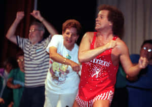 Richard Simmons Leading Exercise Class Wallpaper