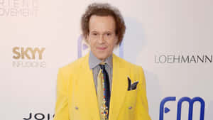 Richard Simmons Yellow Blazer Event Appearance Wallpaper