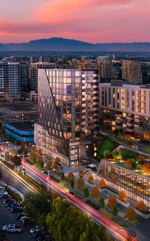 Richmond City Skyline At Dusk Wallpaper