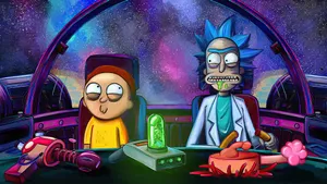 Rick And Morty Spaceship Wallpaper