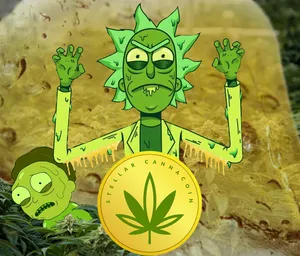 Rick And Morty Weed Toxic Goo Wallpaper