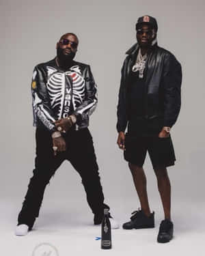 Rick Rossand2 Chainz Fashion Pose Wallpaper