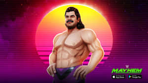 Rick Rude Wwe Mayhem Game Character Wallpaper