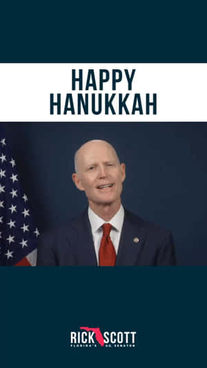 Rick Scott Says Happy Hanukkah Wallpaper