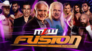 Ricky Steamboat In Action At Mlw Fusion Wrestling Event Wallpaper