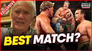 Ricky Steamboat Match Against Chris Jericho Wallpaper