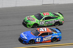 Ricky Stenhouse Jr. Next To Green Car Wallpaper
