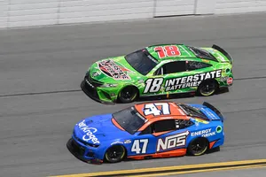 Ricky Stenhouse Jr. Next To Green Car Wallpaper