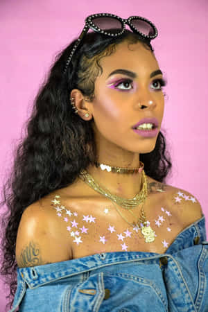 Rico Nasty Performing Live, Giving Her Fans Energizing Vibes Wallpaper