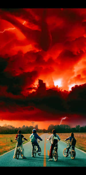 Ride Around Hawkins Just Like Eleven Wallpaper