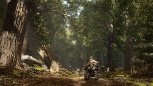 Ride Into The Wild On Your Trusty Bike In Days Gone Wallpaper