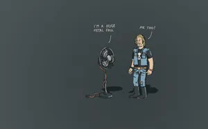 Ridiculous Metal Fan Comic Wallpaper
